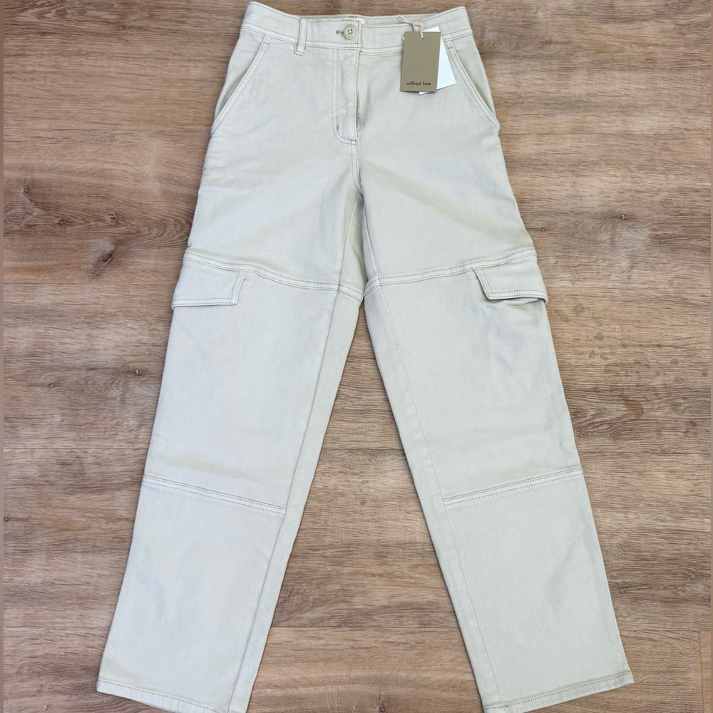 Aritzia Wilfred Free Cream Pants